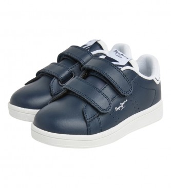 Pepe Jeans Player Basic Bk navy Leder Turnschuhe