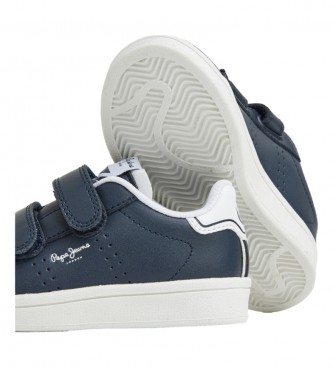 Pepe Jeans Zapatillas de piel Player Basic Bk marino