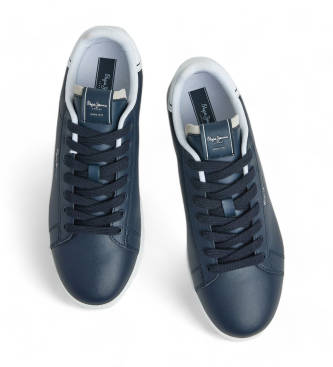 Pepe Jeans Sneaker Player Basic in pelle blu navy