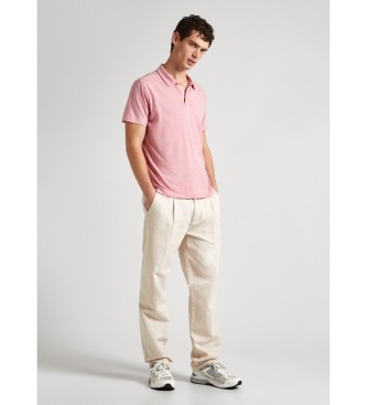 Pepe Jeans Polo rosa agrifoglio