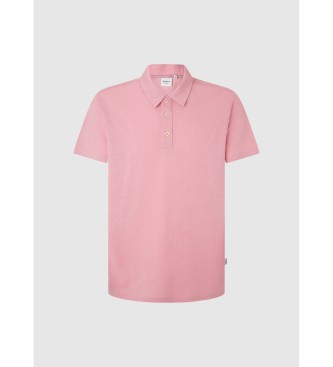 Pepe Jeans Polo rosa agrifoglio