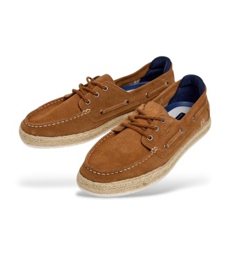 Pepe Jeans Porto Deck Bruna lädermockasiner