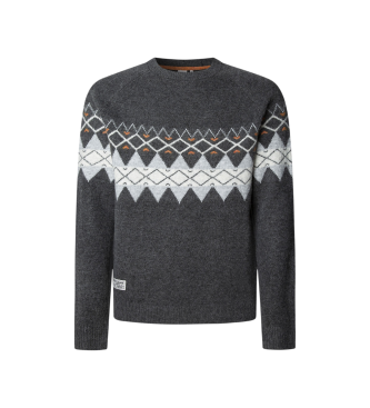 Pepe Jeans Grijze trui Presley
