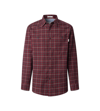Pepe Jeans Camisa Preston borgonha