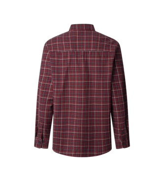 Pepe Jeans Camisa Preston borgonha