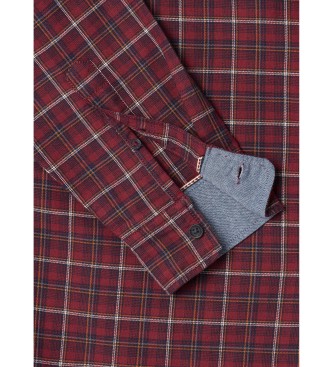 Pepe Jeans Camisa Preston borgonha