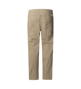 Pepe Jeans Pantaloni chino in tessuto popeline elasticizzato beige