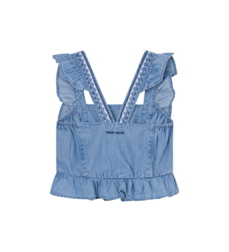 Pepe Jeans Top Quela niebieski