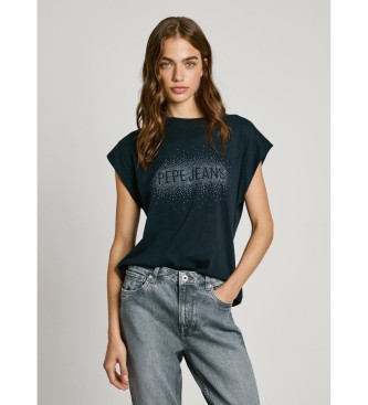 Pepe Jeans T-shirt a righe blu navy