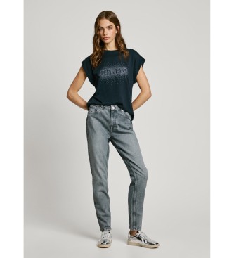 Pepe Jeans T-shirt a righe blu navy