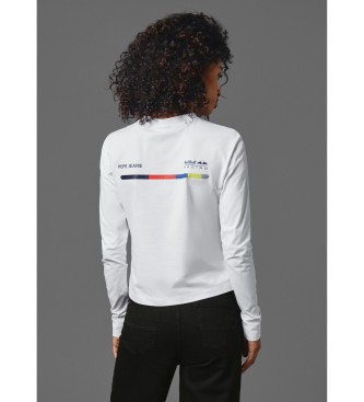 Red Bull Racing x Pepe Jeans T-shirt de manga comprida fit cropped branca