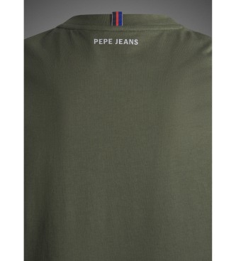 Red Bull Racing x Pepe Jeans Groen T-shirt met logoprint