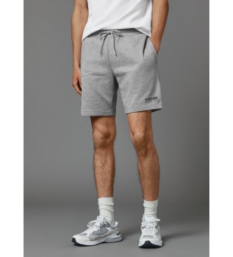 Grey slim fit jogger shorts