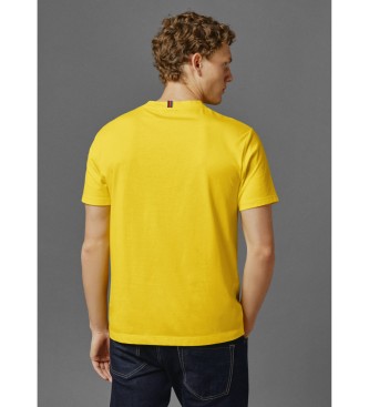 Red Bull Racing x Pepe Jeans Żółta koszulka unisex z nadrukiem