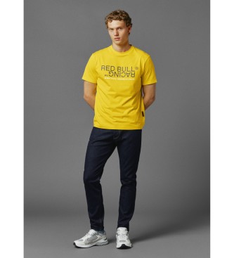 Red Bull Racing x Pepe Jeans Żółta koszulka unisex z nadrukiem
