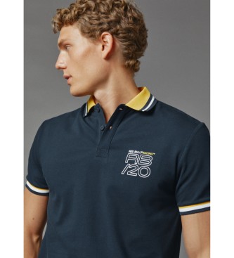 Red Bull Racing x Pepe Jeans Polo in tessuto piqu elasticizzato blu navy