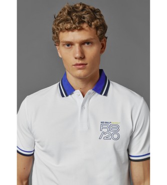 Red Bull Racing x Pepe Jeans Stretch geweven piqu poloshirt wit