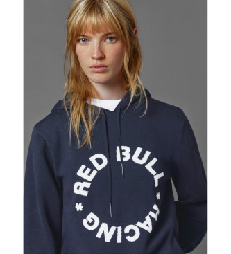 Red Bull Racing x Pepe Jeans Pleten pulover s kapuco  mornarica