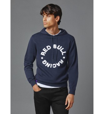 Red Bull Racing x Pepe Jeans Pleten pulover s kapuco  mornarica