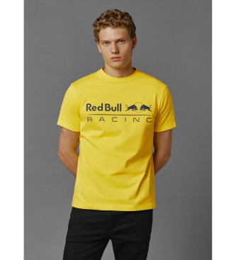 Red Bull Racing x Pepe Jeans Żółta koszulka z nadrukiem logo kierowcy