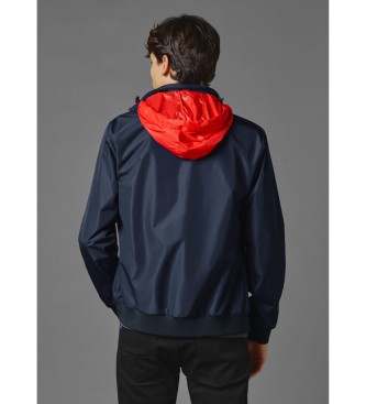 Red Bull Racing x Pepe Jeans Marineblaue gesteppte Windbreaker-Jacke