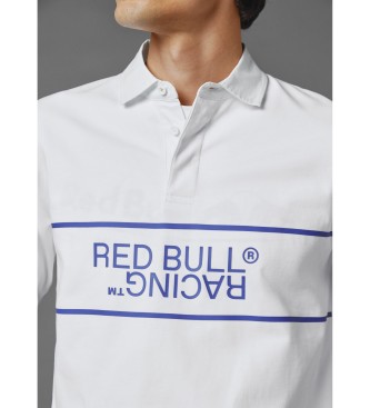 Red Bull Racing x Pepe Jeans Wit rugby poloshirt met lange mouwen