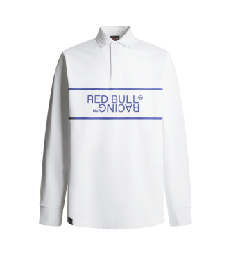 Red Bull Racing x Pepe Jeans Wit rugby poloshirt met lange mouwen