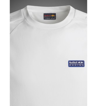 Red Bull Racing x Pepe Jeans Interlock-T-Shirt mit Raglanrmel wei