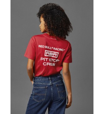 Red Bull Racing x Pepe Jeans Uniseks T-shirt met rode opdruk