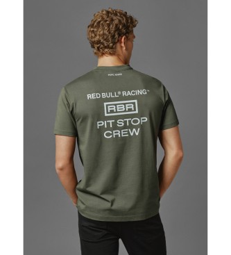 Red Bull Racing x Pepe Jeans T-shirt unisex stampata verde