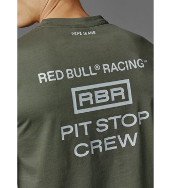 Red Bull Racing x Pepe Jeans Camiseta unisex estampada verde