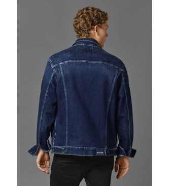 Red Bull Racing x Pepe Jeans Veste en jean unisexe coupe rgulire bleu