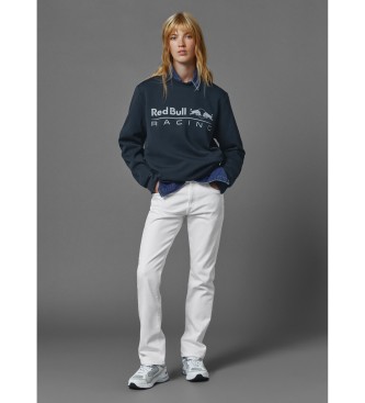 Red Bull Racing x Pepe Jeans Unisex marineblaues Sweatshirt mit Rundhalsausschnitt