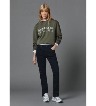 Red Bull Racing x Pepe Jeans Sweat-shirt unisexe  col ras du cou vert