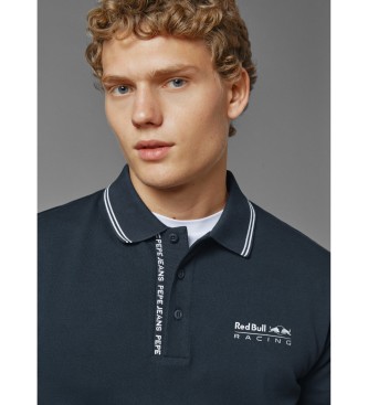 Red Bull Racing x Pepe Jeans Marine stretch geweven piqu polo