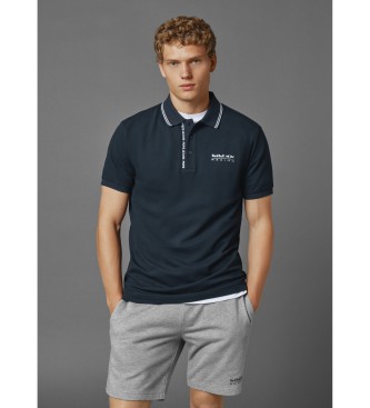 Red Bull Racing x Pepe Jeans Marine stretch geweven piqu polo