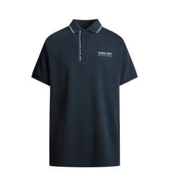 Red Bull Racing x Pepe Jeans Marine stretch geweven piqu polo