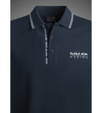 Red Bull Racing x Pepe Jeans Marine stretch geweven piqu polo
