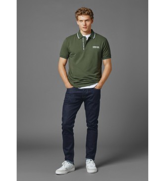 Red Bull Racing x Pepe Jeans Polo verde in piqu elasticizzato