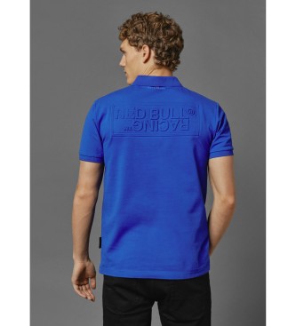 Red Bull Racing x Pepe Jeans Polo interlock logo in relif blauw