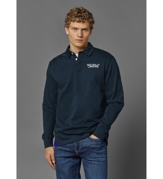 Red Bull Racing x Pepe Jeans Langrmet navy rugby-poloshirt