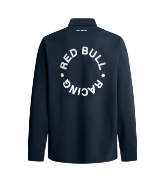 Red Bull Racing x Pepe Jeans Langrmet navy rugby-poloshirt