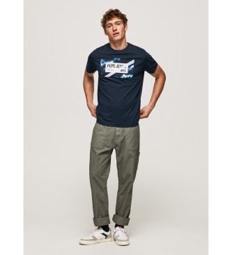 Pepe Jeans T-shirt Rederick azul-marinho