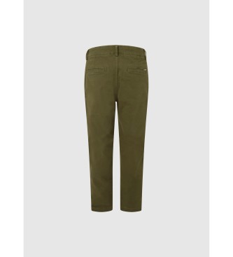 Pepe Jeans Spodnie Regular Chino w kolorze zielonym