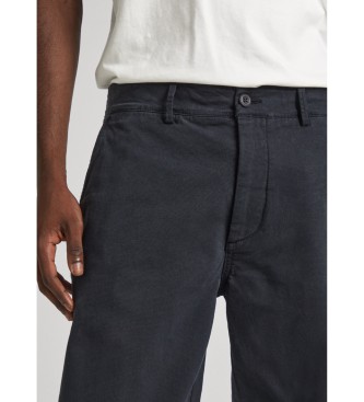 Pepe Jeans Spodnie chino o regularnym kroju, czarne