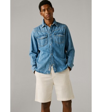 Pepe Jeans Pantaloncini chino bianchi a taglio dritto