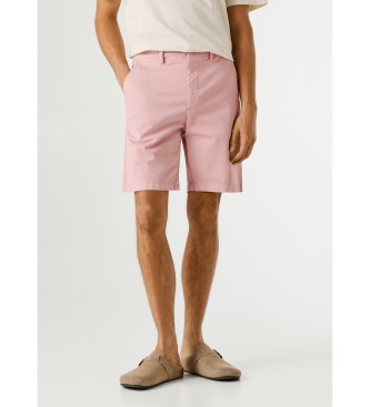 Pepe Jeans Pantaloncini chino rosa a gamba dritta