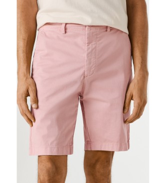Pepe Jeans Pantaloncini chino rosa a gamba dritta