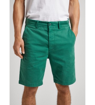 Pepe Jeans Bermuda chino regolari verdi