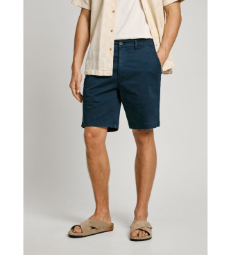 Pepe Jeans Navy stretch twill fabric chino shorts